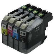 BROTHER INK Cartridges LC137XL / LC135XL Set B+C+M+Y Compatible
