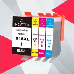 HP 915XL / HP915XL Black And Colors Ink Cartridges With New Chip 