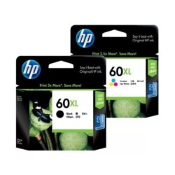 HP 60XL Black and Tri-Colour High Yield Ink Cartridge - Genuine