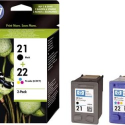 HP 21 and 22 Ink Cartridge Combo Pack - CC630AA - Genuine